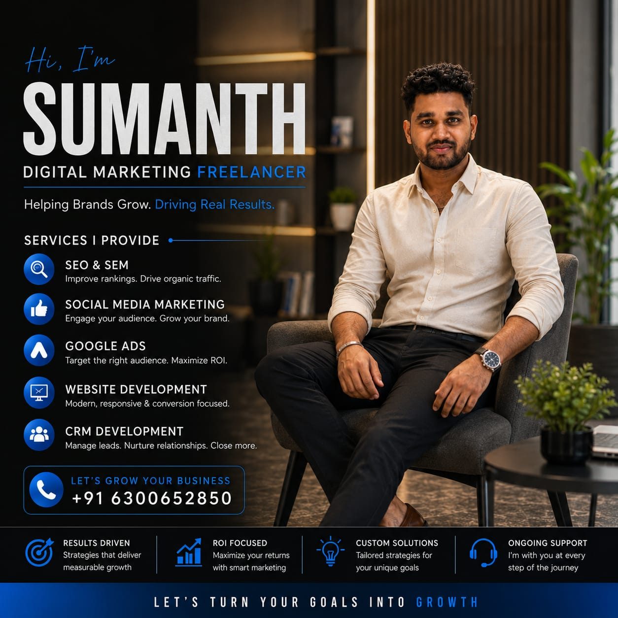 Digital marketing freelancer - AV Sumanth profile