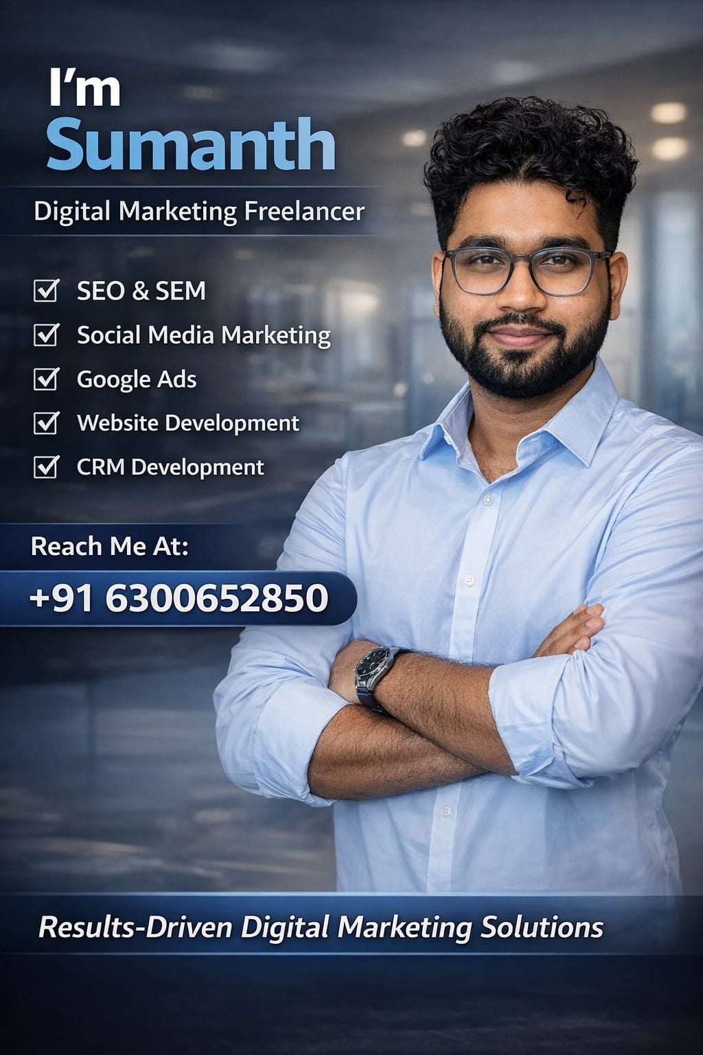 Best digital marketing freelancer in Bangalore - at work