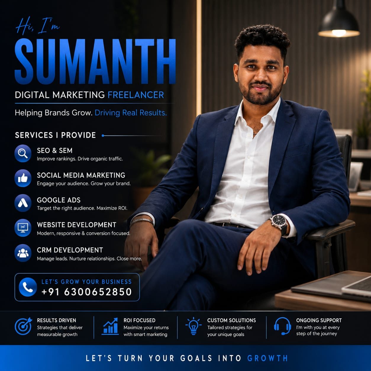 Best digital marketing freelancer in Bangalore - AV Sumanth
