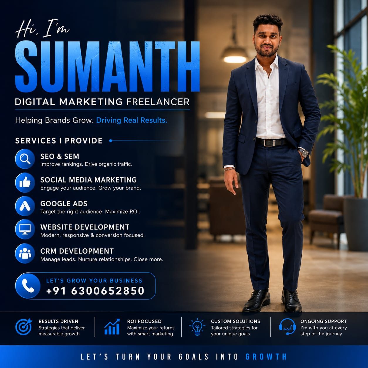 Digital marketing freelancer in Bangalore - portrait